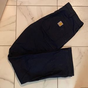 Navy Carhartt 33x32 5 Pocket Relaxed Fit Pants